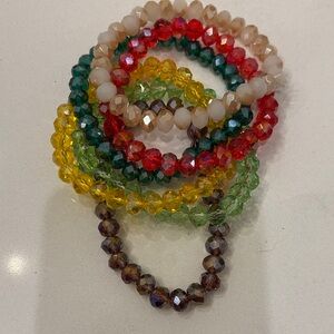 Multicolor Beaded Bracelet Set